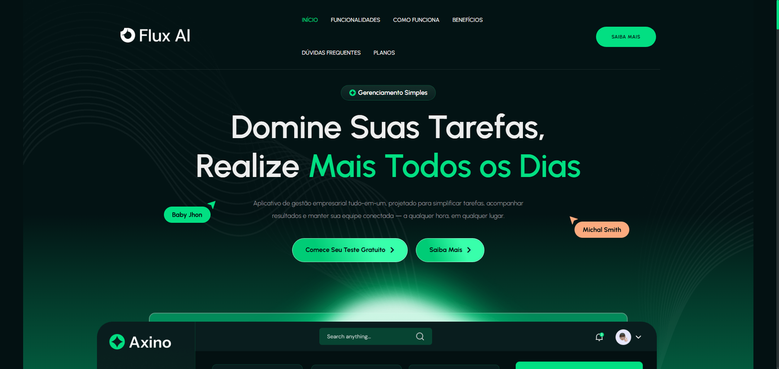 FireShot Capture 094 - Axino – Task Management SaaS - [app.usefluxai.com.br]